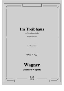 Nr.3 Im Treibhaus: F sharp minor by Richard Wagner