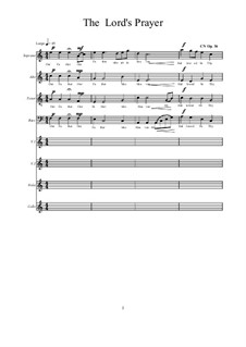 The Lord's Prayer, CN Op.37: The Lord's Prayer by Christopher Nicholls