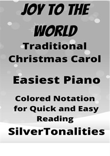 Piano version: Easy piano with colored notation by Georg Friedrich Händel