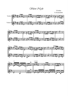 For duo instruments version: Für zwei Violinen by Franz Xaver Gruber