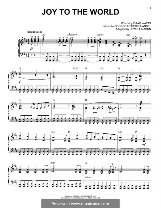 Piano version: Boogie Woogie version by Georg Friedrich Händel
