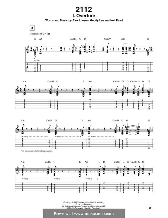 2112 (Rush): I. Overture by Alex Lifeson
