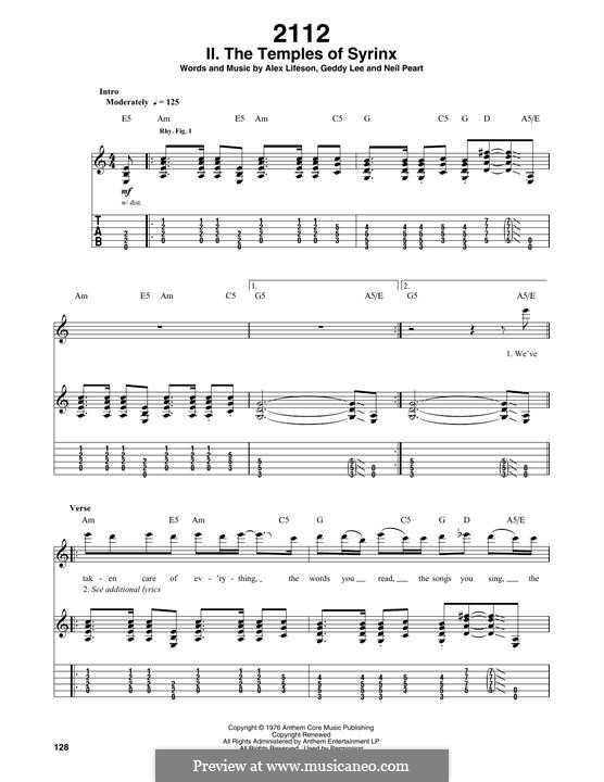 2112 (Rush): II. The Temples Of Syrinx by Alex Lifeson