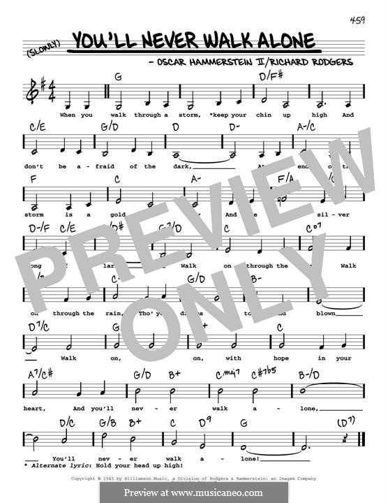 You'll Never Walk Alone (from Carousel): Low Voice by Richard Rodgers