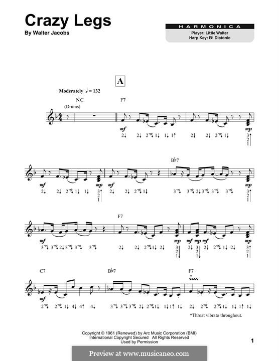 Crazy Legs (Little Walter): Crazy Legs (Little Walter) by Walter Jacobs