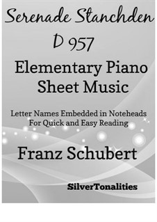Nr.4 Ständchen: Elementary piano by Franz Schubert