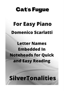 Sonate Nr.499 in g-Moll, K.30 L.499 P.86: Fugue, for easy piano by Domenico Scarlatti