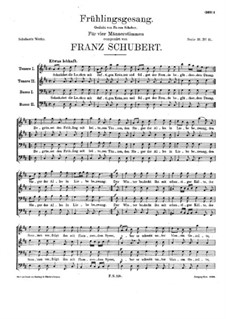 Frühlingsgesang, D.709: Frühlingsgesang by Franz Schubert