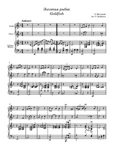 Goldfisch, Op.15 No.10: For voice, violin and piano by Stanisław Moniuszko