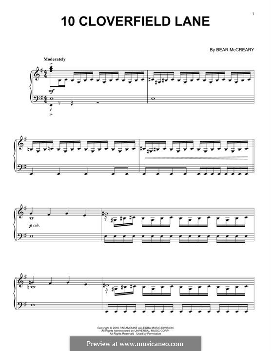 10 Cloverfield Lane (Main Title): 10 Cloverfield Lane (Main Title) by Bear McCreary