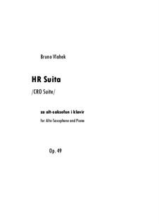 CRO Suite, Op.49: Partitur by Bruno Vlahek