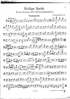 Heilige Nacht für Cello und Klavier, Op.18: Solostimme by Gottfried Grünewald