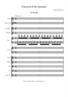 Finale: For chamber orchestra by Camille Saint-Saëns