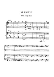 Uranus, the Magician: Für zwei Klaviere, vierhändig by Gustav Holst