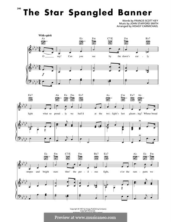 Vocal version: Für Stimme und Klavier (oder Gitarre) by John Stafford Smith