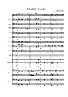 Radetzky-Marsch, Op.228: For large ensemble (only score) by Johann Strauss (Vater)