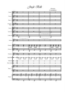 Ensemble version: For voice and large ensemble (only score) by James Lord Pierpont