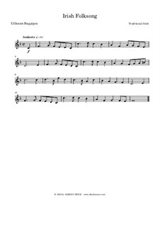 Irish Folksong for Uilleann Bagpipes: Irish Folksong for Uilleann Bagpipes by folklore