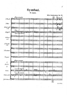 Sinfonie Nr.2 in g-Moll, Op.34: Teil I by Wilhelm Stenhammar