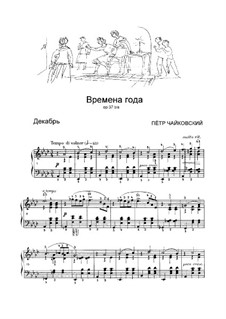 Nr.12 Dezember (Weihnachten): Für Klavier by Pjotr Tschaikowski