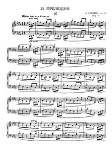 Vierundzwanzig Präludien, Op.11: Prelude No.16 by Alexander Skrjabin