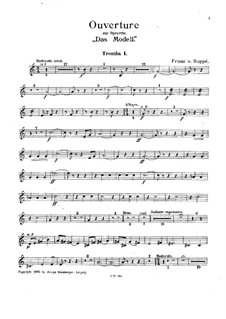 Ouvertüre zu 'Das Modell': Trompetenstimme I by Franz von Suppé