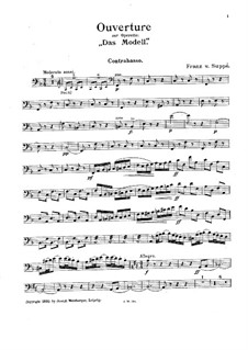 Ouvertüre zu 'Das Modell': Kontrabass-Stimme by Franz von Suppé