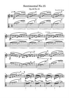 Sentimental No.15, Op.22 No.15: Sentimental No.15 by Beautiful things Martínez