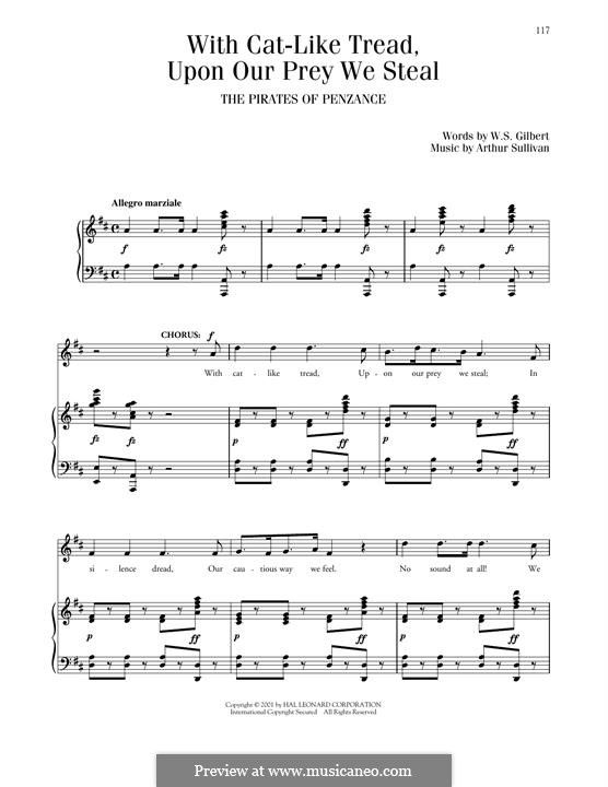 With Cat-Like Tread: With Cat-Like Tread by Arthur Sullivan