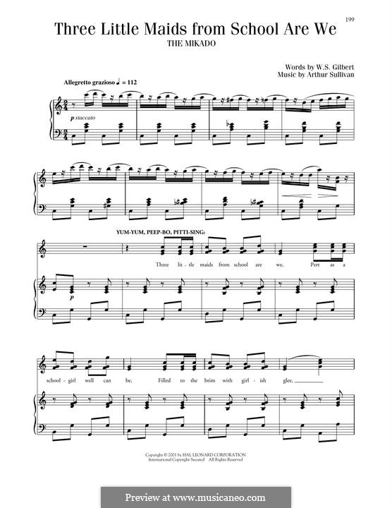 Three Little Maids: Three Little Maids by Arthur Sullivan