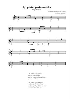 Ej, pada, pada rosicka: Ej, pada, pada rosicka by folklore