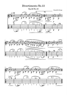 Divertimento No.13, Op.22 No.18: Divertimento No.13 by Beautiful things Martínez