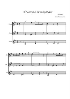 Instrumental version: For flute, oboe and violin by Richard Storrs Willis