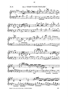 Cäcilien-Ode, HWV 76: Sharp violins proclaim by Georg Friedrich Händel