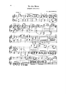 Wald-Idyllen, Op.19: No.3 To the Moon by Edward MacDowell