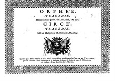 Circé: Tenorstimme by Henri Desmarets