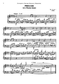 Drei Klavierstücke, Op.33: Präludium Nr.1 by Anatoli Ljadow