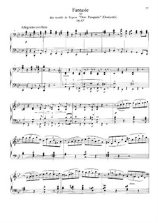 Grosse Fantasie über Themen aus 'Don Pasquale' von Donizetti, Op.67: Für Klavier by Sigismond Thalberg