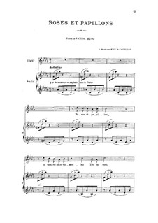 Roses et papillons: Für Stimme und Klavier by César Franck