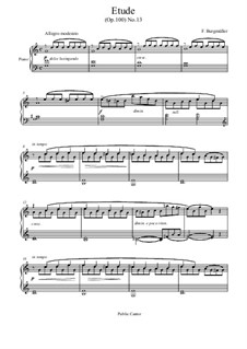 Nr.13 Trost: Für Klavier by Johann Friedrich Burgmüller