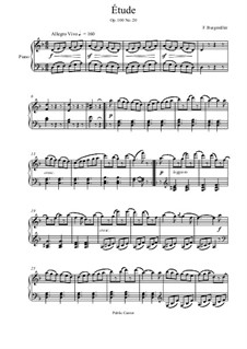 No.20 Le Tarantelle: Für Klavier by Johann Friedrich Burgmüller