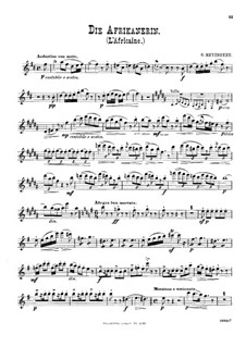 Transkriptionen über Motive aus 'Die Afrikanerin' von G. Meyerbeer für Violine (oder Flöte), Cello und Klavier: Flötenstimme by Wilhelm Popp
