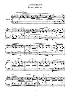 Sonate Nr.481 in fis-Moll, K.25 L.481 P.81: Für Klavier by Domenico Scarlatti
