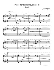 Pieces for Little Daughter vol.1: Nr.3 by Galina Bobrova