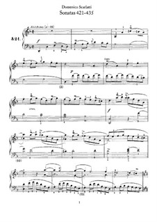 Sonate Nr.421 in D-Dur, K.552 L.421 P.556: Für Klavier by Domenico Scarlatti