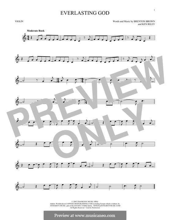 Everlasting God: Für Violine by Brenton Brown, Ken Riley