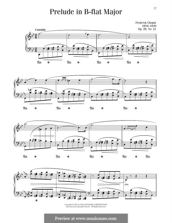 Nr.21 in B-Dur: Für Klavier by Frédéric Chopin