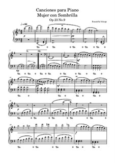 Canciones para Piano Mujer con Sombrilla, Op.23 No.9: Canciones para Piano Mujer con Sombrilla by Beautiful things Martínez