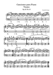 Canciones para Piano Viento, Op.23 No.10: Canciones para Piano Viento by Beautiful things Martínez