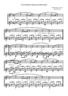 Nr.1 Von fremden Ländern und Menschen: Für Fl/V und Gitarre by Robert Schumann
